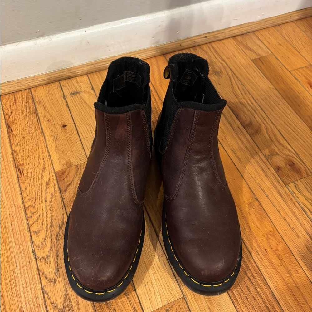 Dr. Martens Dark Brown Leather Boots